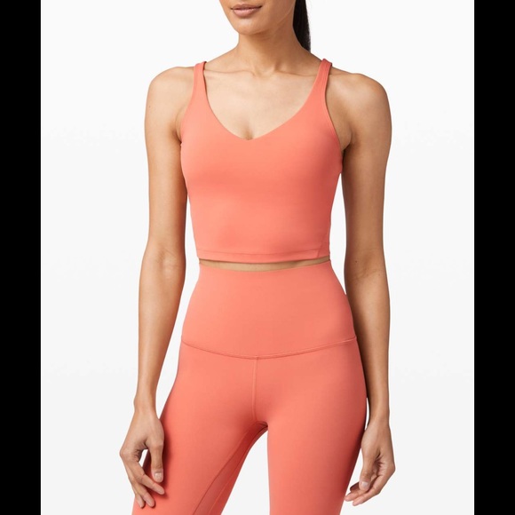 NWT Lululemon Align Crop Tank Rustic Coral size 6 - Picture 5 of 6